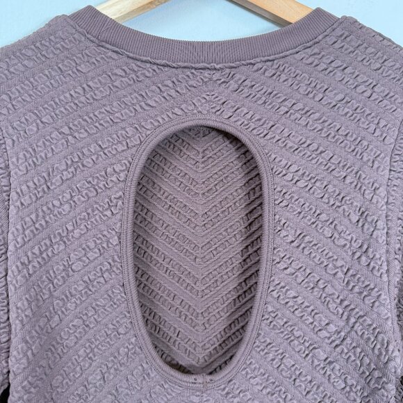 Free People Gabby Seamless Midi Dress Women's M/L Chocolate Brown Textured NWT - Picture 12 of 16